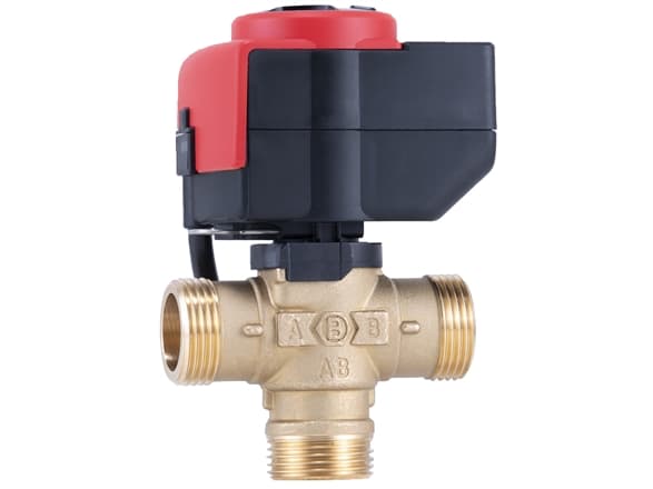 Barberi Three-way flow distribution valve DN 25 with e-drive