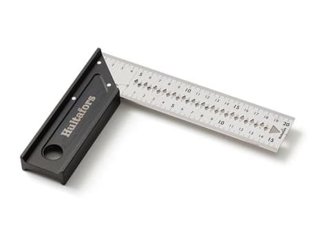 HULTAFORS Robust præcisionsvinkel 20cm med pulverlakeret aluminiumsanslag og klinge i rustfrit stål