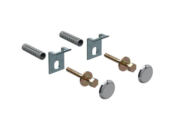 fastgørelse t/urinal, kerafix (2st) krom