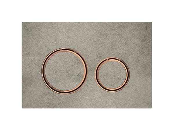 Geberit Sigma 21 -ohjauspaneeli betonia/punaista kultaa