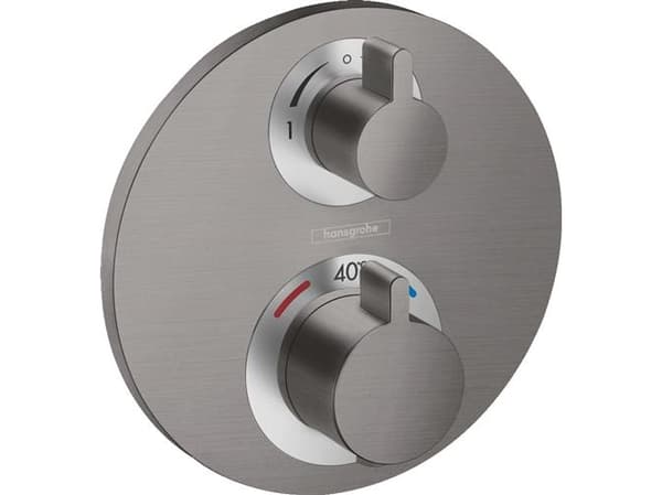 Termostat indb. Ecostat S børstet sort