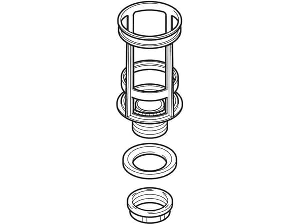 Tvättställsspolstopp t/synlig cistern AP128