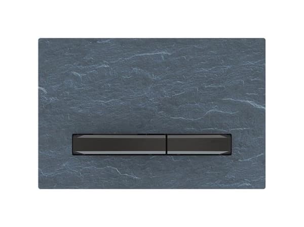 Geberit Sigma 50 betjeningsplade i mustang skifer/sort krom