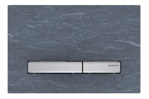 Geberit Sigma 50 betjeningsplade i mustang skifer/krom