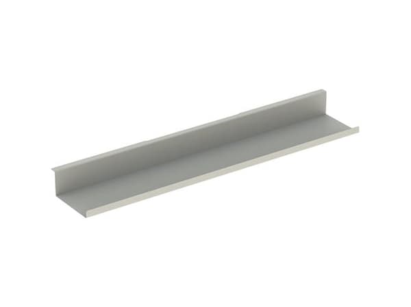 Seinähylly 67x5.5x13 hiekanharmaa mattamusta