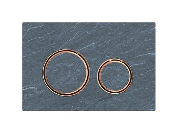 Geberit Sigma 21 -ohjauspaneeli mustangin liuskekivi/punainen kultaa