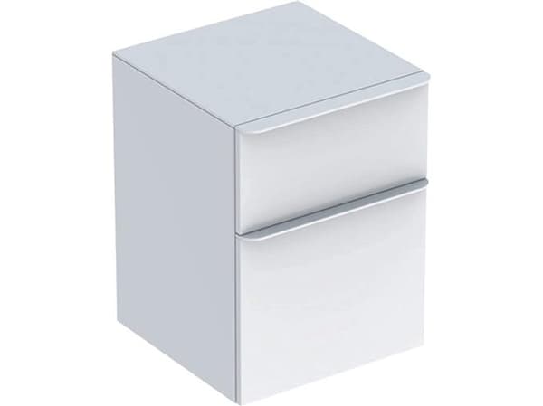 smyle square sideskab 45 hvid/blankpol.