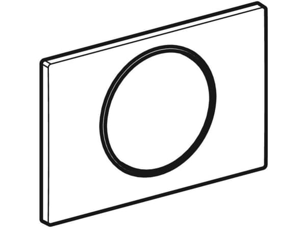 Geberit 115.758.KH.5, Huuhtelulevy, Kromi, Geberit, 246 mm, 14 mm, 164 mm