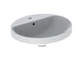 Miniatyrbilde 2 av 2: variform vask t/indb. oval 50x45 hvid