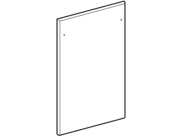 Låge t/underskab t/håndvask hvid B:50cm