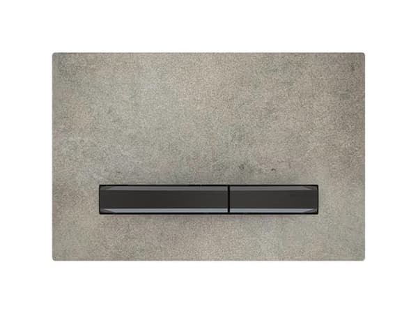Geberit Sigma 50 betjeningsplade i beton/sort krom