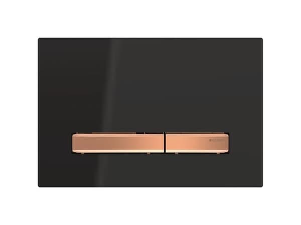 Geberit Sigma 50 -ohjauslevy, musta/punakultainen