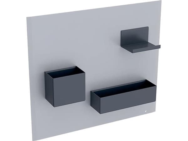 magnetisk tavla med lådor mat/sand-gr/mat/low