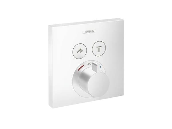 hansGrohe ShowerSelect termostatarmatur indbyg. 2 udtag mat hvid