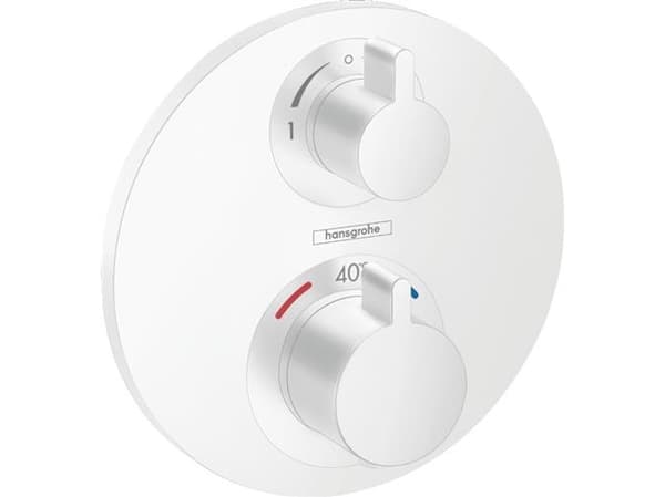 Intern termostat Ecostat S matt vit