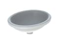 Miniatyrbilde 1 av 2: variform vask underl. oval 42cm, hvid kt