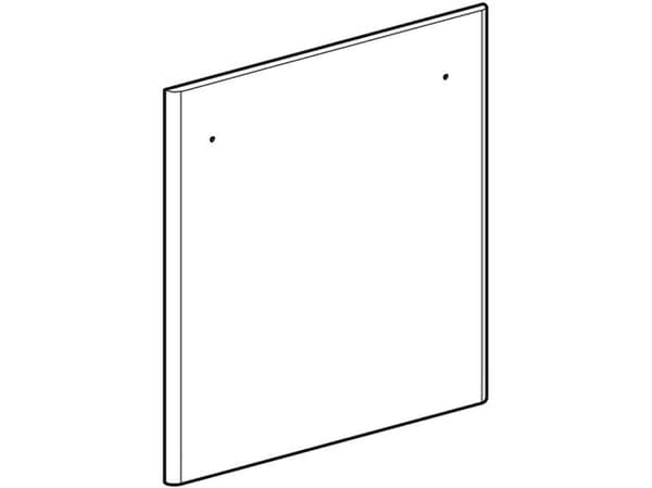 Låge t/underskab t/håndvask B=65cm hvid