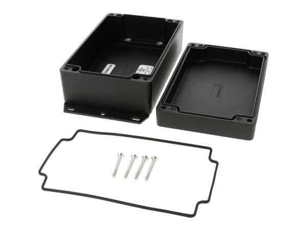 Hammond Electronics 1550Z116FBK Universalkabinet 161 x 100 x 60 Trykstøbt aluminium Sort 1 stk