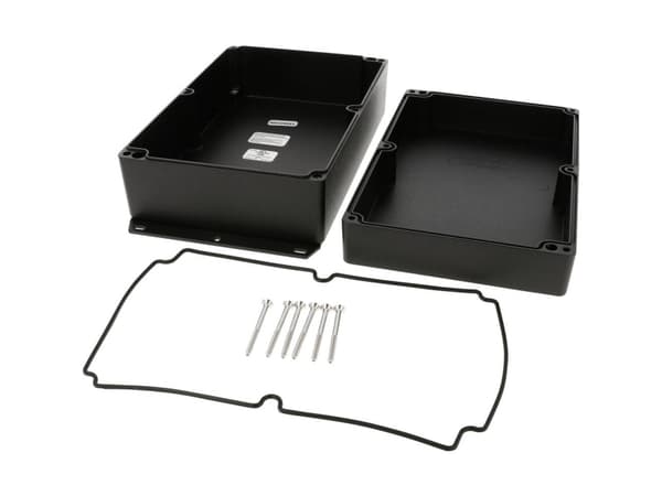 Hammond Electronics 1550Z220FBK Universalkabinet 223 x 147 x 83 Trykstøbt aluminium Sort 1 stk
