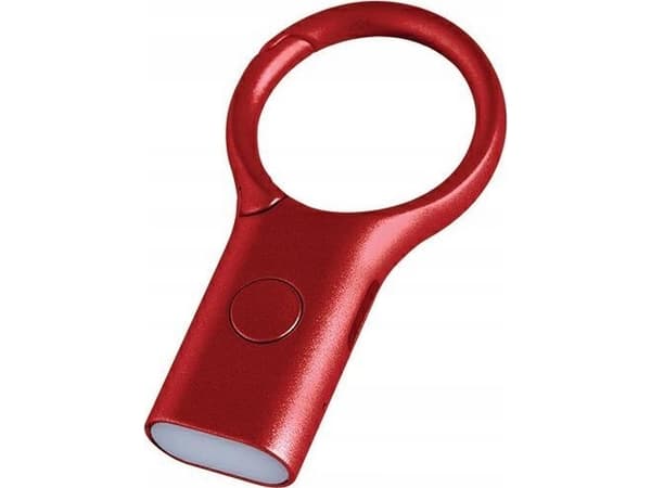 Lexon Lexon Nomaday Keychain with flashlight dark red LL136DR