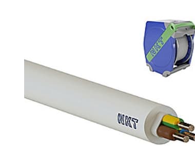 Kabel 3G1,5 mm2 NOIKLX 90 Dca - Installationskabel Lysegrå, Qaddy 500M - (500 meter)