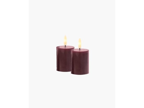 Sirius Sille Ladattava Block Light Mini Bordeaux - Ø 5 cm - K 6,5 cm - 2 kpl Bordeaux