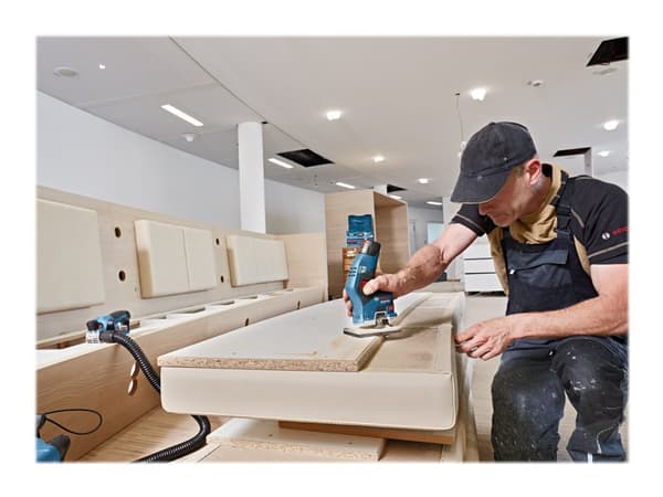 Bosch GKF 12V-8 Professional, Musta, Sininen, Punainen, 13000 RPM, 8 mm, 2,5 m/s ², 1,5 m/s ², Akku - SOLO
