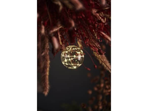 Sirius Home Sweet Christmas Ball, Light decoration figure, Transparent, Glass, 5 bulb(s), LED, Battery