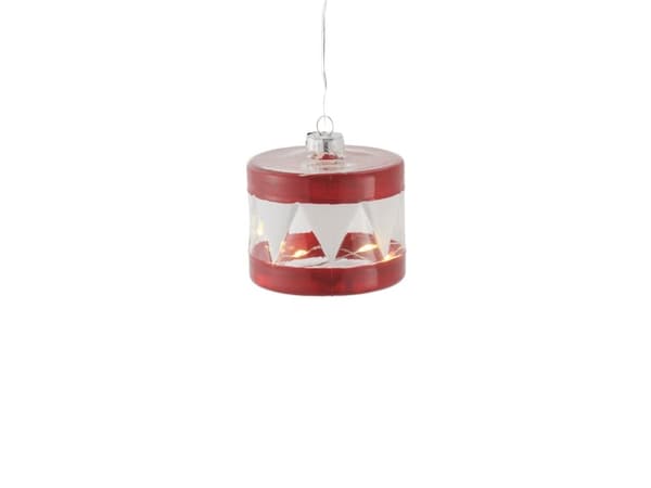 Frendo Sirius Home Elly, Christmas tree ornament, Red, Transparent, AAA, 1 pc(s), 70 mm, 70 mm