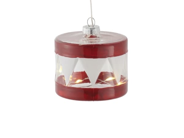 Frendo Sirius Home Elly, Christmas tree ornament, Red, Transparent, AAA, 1 pc(s), 70 mm, 70 mm