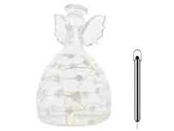 Sirius Home Sweet Christmas Angel, Light decoration figure, Transparent, Glass, 8 lamp(s), LED, Battery Läpinäkyvä
