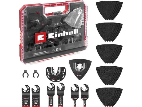 Einhell 708135 XL-PLUS-CASE BiM, HSS Tilbehørssæt, multifunktionsværktøj 1 Set