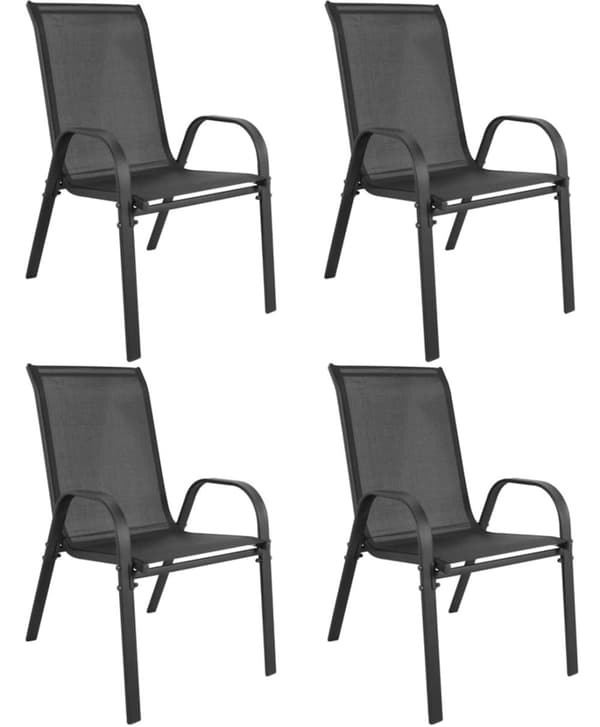 SOFIA Stol - Mörkgrå x 4