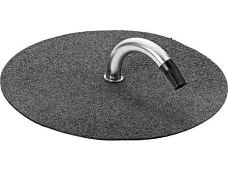 JUAL Kabelgennemføring med overpap Phønix sort til skråt tag inkl. Rustfri rør Ø32 mm og krympflex.