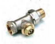 Rak radiatorventil - 1/2 - Kv 0,55 utan förinställning COMAPR809