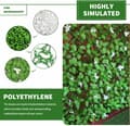Miniatyrbillede 4 af 6: Moorle 2stk kunstig bladskærm, udvideligt hegn og privatlivsskærm til altan og terrasse, dekorativ falsk vedbend