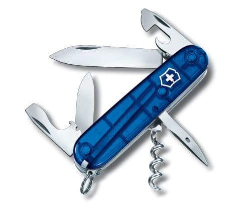 Victorinox Spartan, Taittoveitsi, Monityökaluveitsi, Clip point -terä, Ruostumaton teräs, ABS-synteettinen, Sininen, Hopea