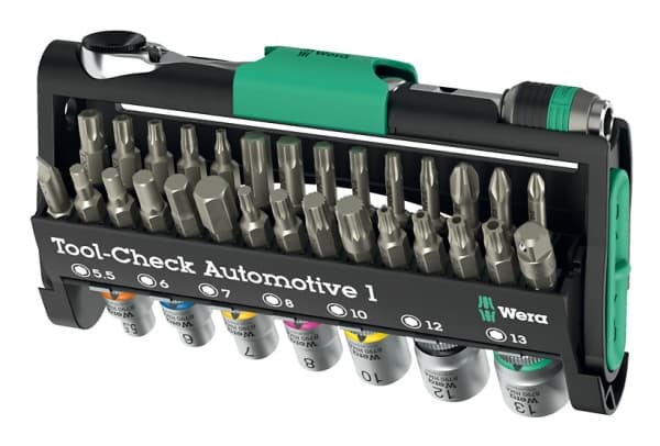 Wera Tool-Check Automotive 1, 1 del, Svart, Grön, Rostfritt stål, Rostfritt stål, 478 g, 51 mm, 218 mm
