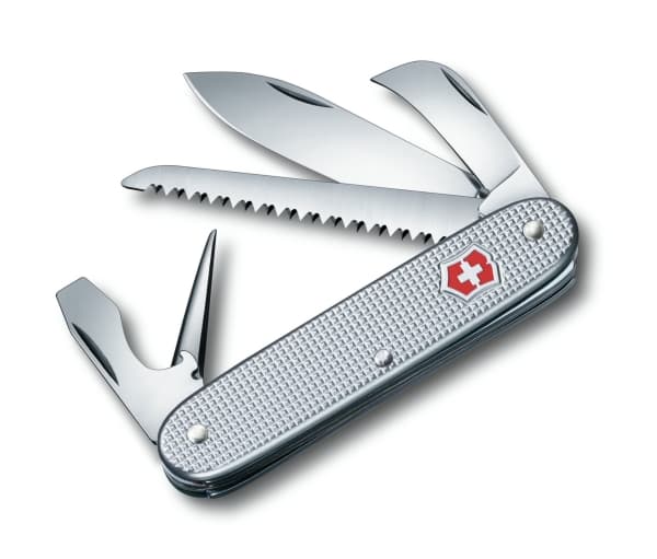 Victorinox Pioneer Range, Fällkniv av slipjoint-modell, Kniv med flera verktyg, Rostfritt stål