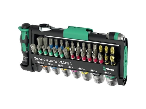 Wera Tool-Check PLUS 1 05049055001 Bitssats skåra, Phillips Phillips, Pozidriv, Unbrako, invändig TORX, TORX BO