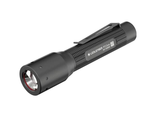 LEDLENSER Pencillygte med fokusering. Tre lysstyrker (15/60/120 lumen). Med lommeclips. Lev. Inkl. 2 stk. AAA batterier. IP54
