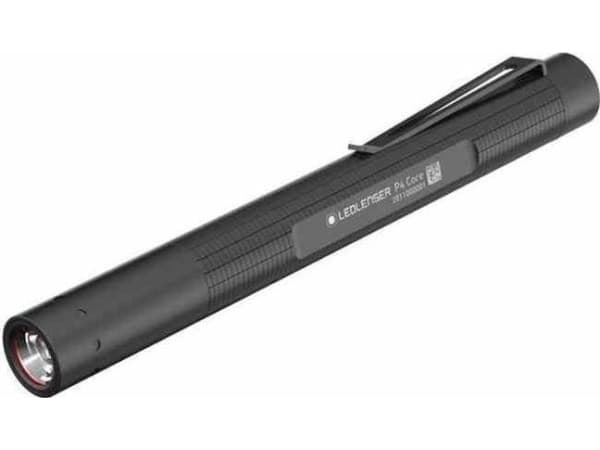 LEDLENSER Pencillygte med fokusering. Tre lysstyrker (15/60/120 lumen). Med lommeclips. Lev. Inkl. 2 stk. AAA batterier. IP54
