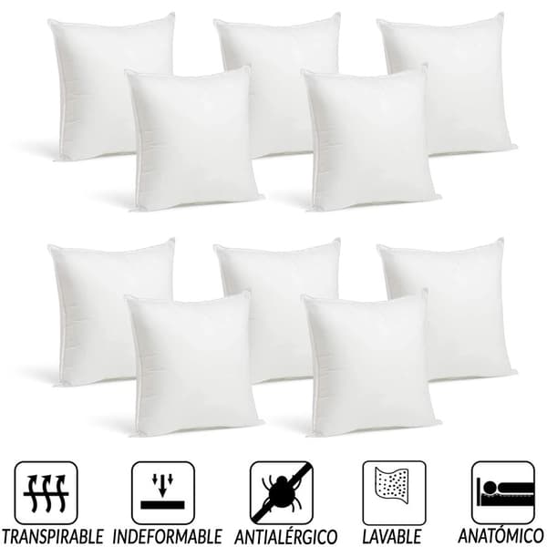 Pudefyldning 60x60 cm, Anti-allergisk, Åndbar, Pakke med 2-12,60x60cm 10 PAs ++++ Billigt
