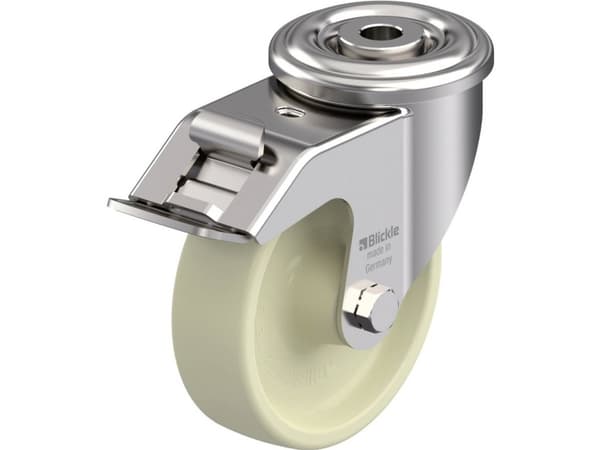 Blickle 880507 LIXR-POH 100G-FI Varmebestandigt styrehjul i rustfrit stål Hjuldiameter: 100 mm Bæreevne (maks.): 150 kg 1 stk