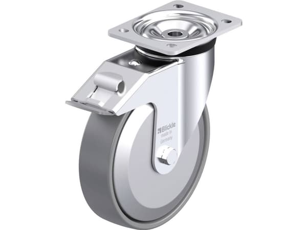 Blickle 946817 LK-PO 200G-FI-ELS-FA Teräksinen kääntöpyörä Pyörän halkaisija: 200 mm Kantavuus (max.): 600 kg 1 kpl