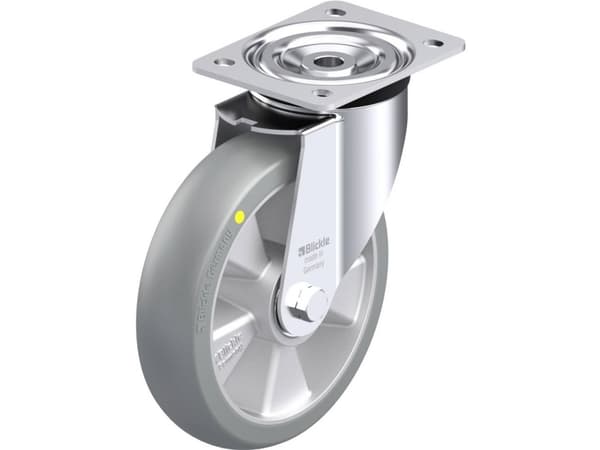 Blickle 936598 L-ALTH 200K-AS-CO Teräksinen kääntöpyörä Pyörän halkaisija: 200 mm Kantavuus (max.): 400 kg 1 kpl