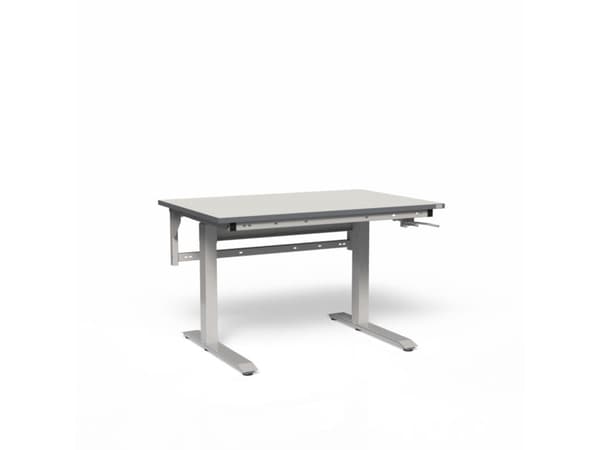 Työpöytä ErgoNomi 800x800mm sis. 24 harmaata HPL-levyä