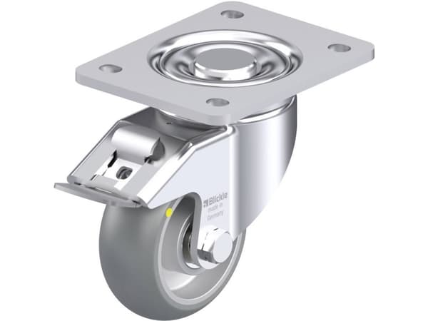 Blickle 936659 LH-ALTH 101K-3-FI-AS-CO Styrehjul i stål Hjuldiameter: 100 mm Bæreevne (maks.): 420 kg 1 stk