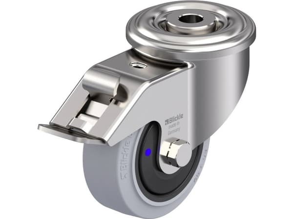 Blickle 945723 LEXR-POEV 80XKF-FI-SG Styrehjul i rustfrit stål Hjuldiameter: 80 mm Bæreevne (maks.): 140 kg 1 stk