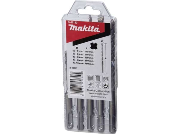 Makita B-49133 SDS-VPLUS borrkronesats nr 7 5 delar (B-49133)